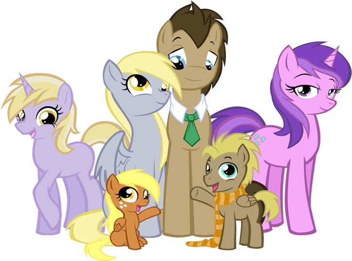 Derpy Hooves Pony Mammal Cartoon Vertebrate Horse Like - Derpy And Doctor Whooves Family (866x582)