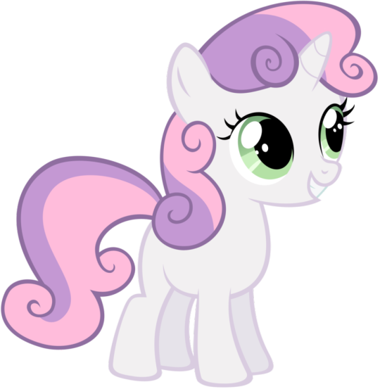 Horse Outline Cliparts - My Little Pony Sweetie Belle (540x553)