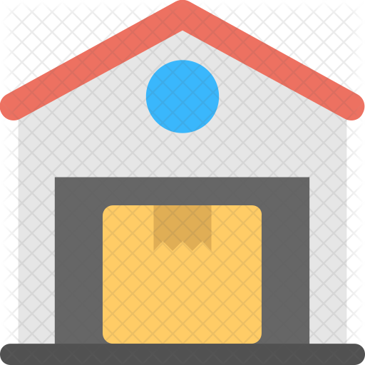 Warehouse Icon - Circle (512x512)