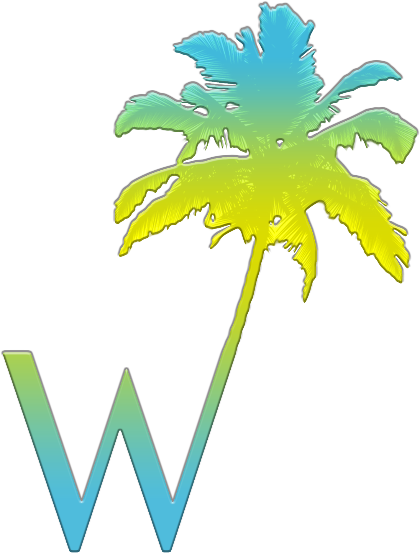 W Palm Only Logo No Background White - W Palm Only Logo No Background White (2100x2100)