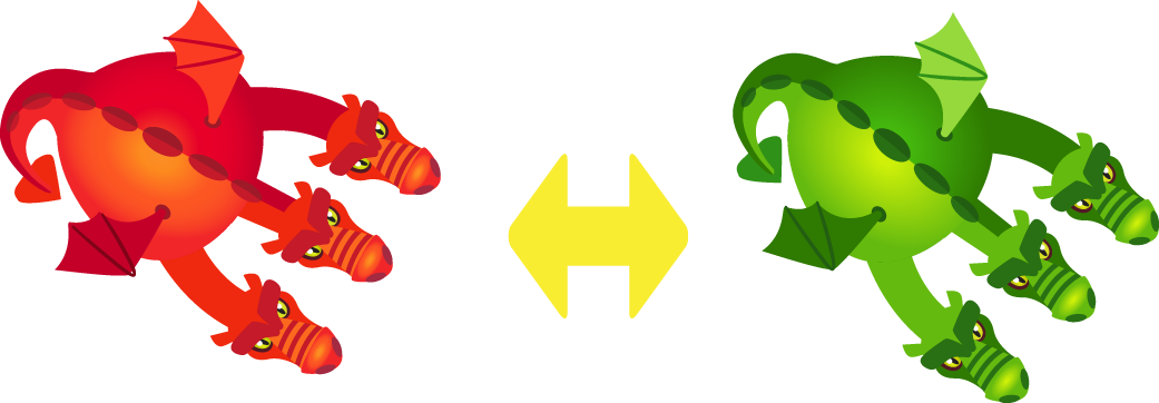 Color-coded 'dragon Mood' Indication - Cartoon (1041x362)