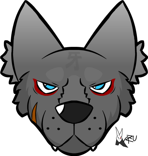 Kiba The Wolf By Kaji-zu - Cartoon (497x526)