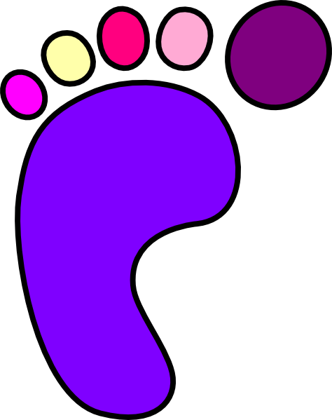 Girly Foot Clip Art At Clker - Clip Art (474x599)