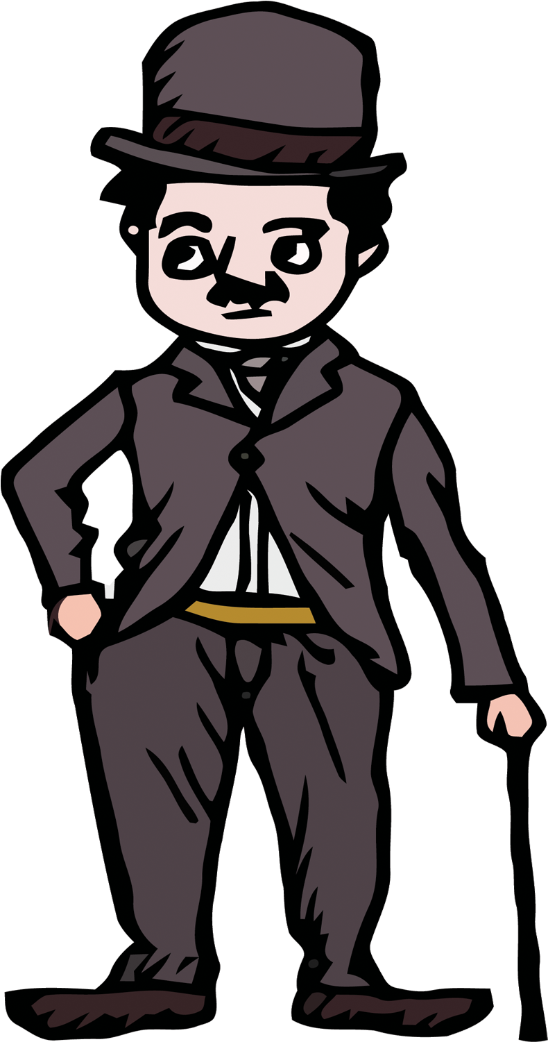 Hand-painted Vector Material Chaplin - Charlie Chapline Png (1500x1500)