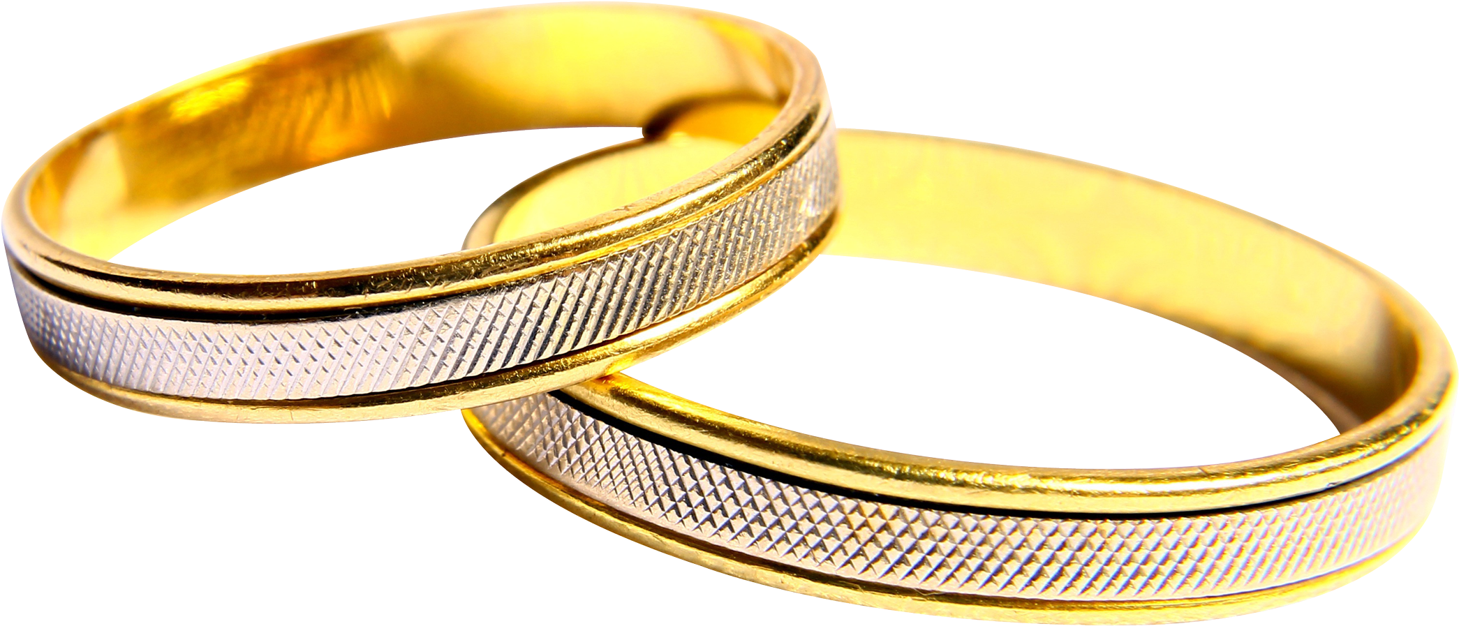 Gold Embroidered Wedding Ring Png Image - Golden Wedding Ring Png (2250x1278)