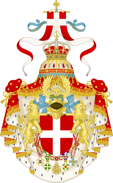 Coat Of Arms Of The Kingdom Of Italy - Order Of The Crown Of Italy (378x610)