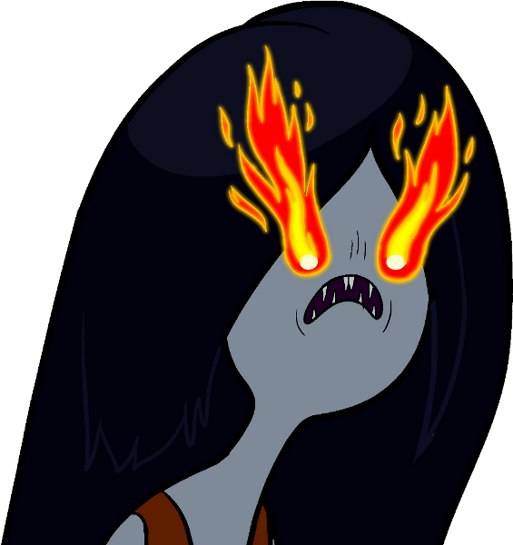 Marceline With Fire Eyes - Adventure Time Marceline Fire Eyes (565x600)