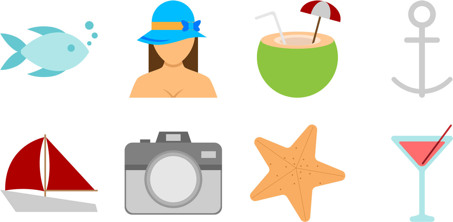 Beach Clip Art - Fishing (1500x746)