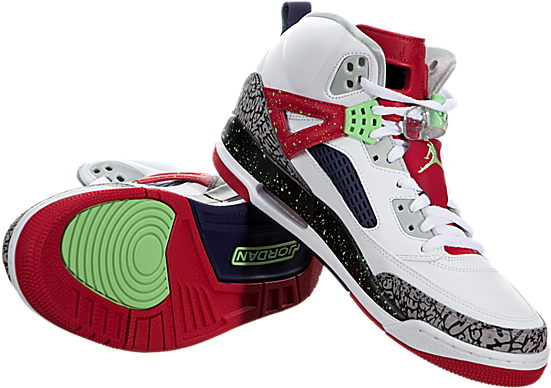 Air Jordan Spizike White Light Green Red Grey Shoes,jordan - Sneakers (650x650)