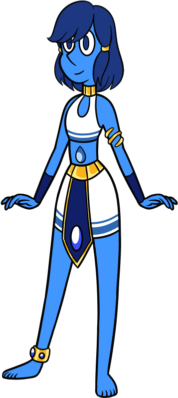 Lapis Lazuli For Adorkable Adoptables ~ By Bronze Haifisch - Lapis Lazuli Gemsona (395x817)
