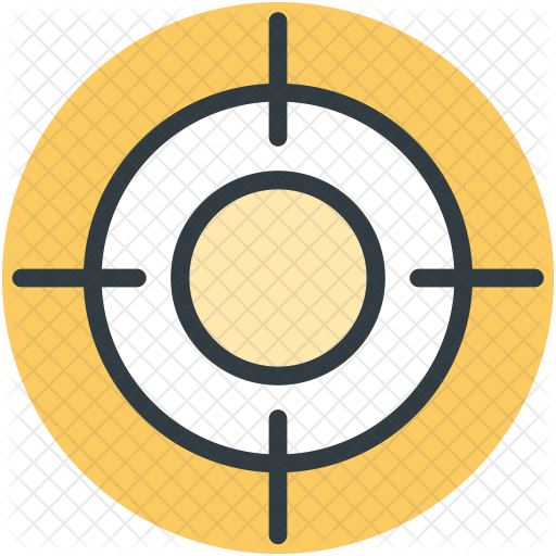 Crosshair Icon - Blue Target Png (512x512)