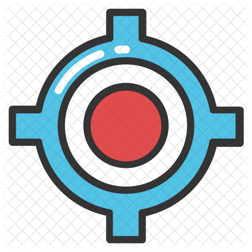 Crosshair Icon - University Of North Alabama (512x512)