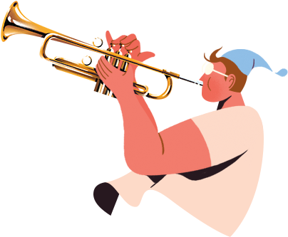 An Illustration Collection About Jazz - Trumpet (484x362)