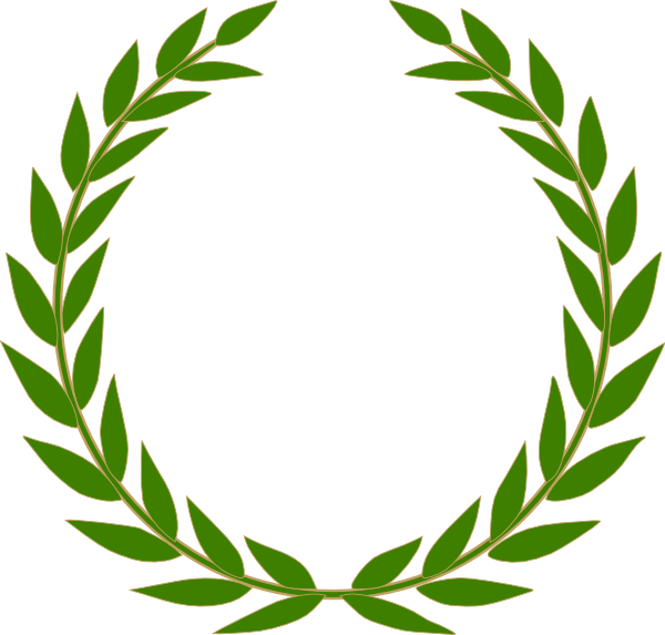 Olive Wreath Clip Art At Clker - Laurel Wreath (600x573)