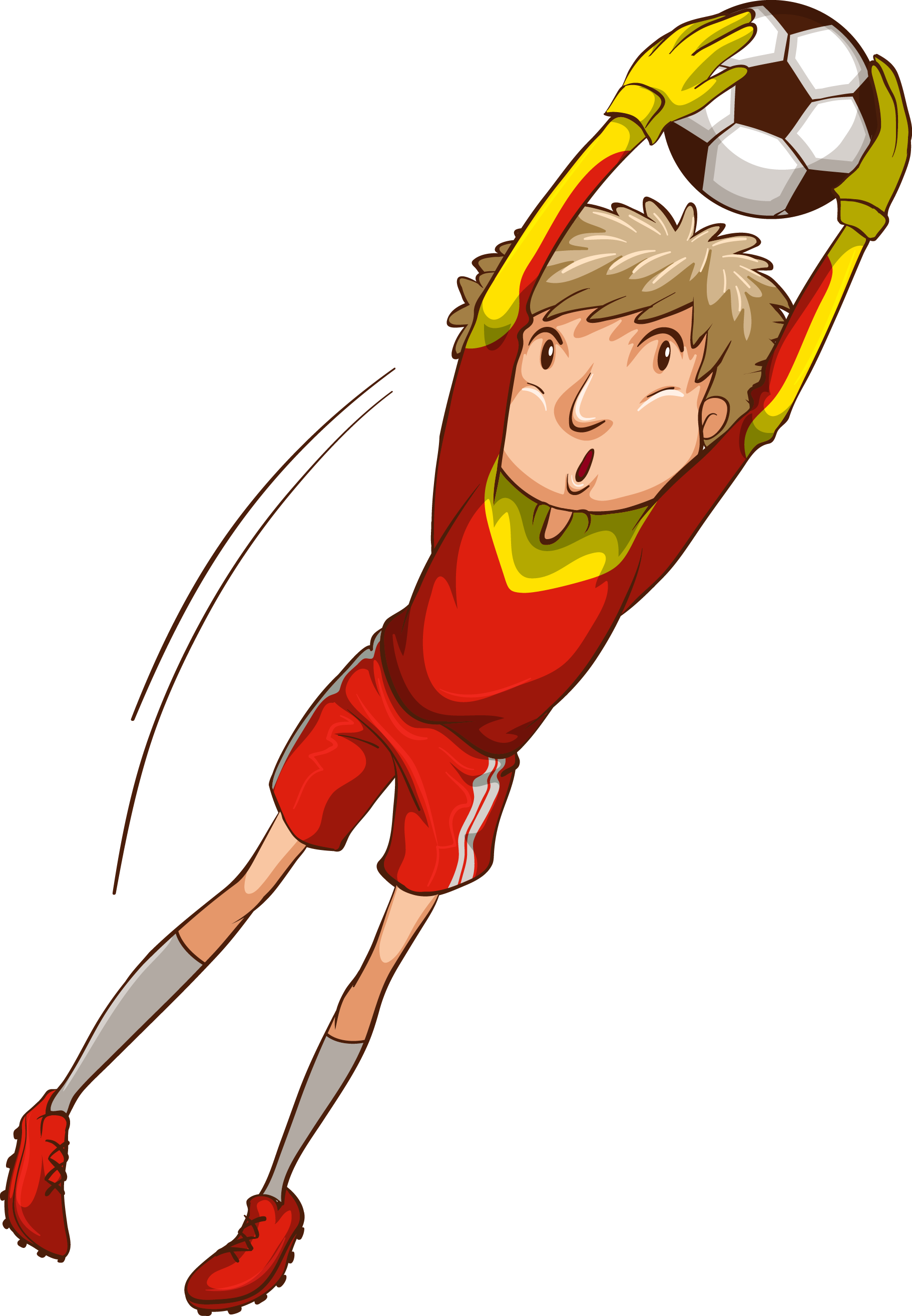 Football Player Goalkeeper Illustration - Goalkeeper Png (1822x2629)