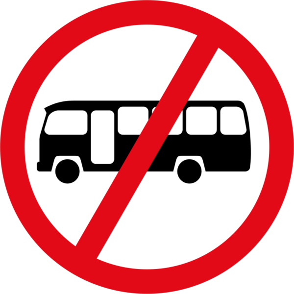 Minibus Prohibited Sign - Embankment Tube Station (600x600)