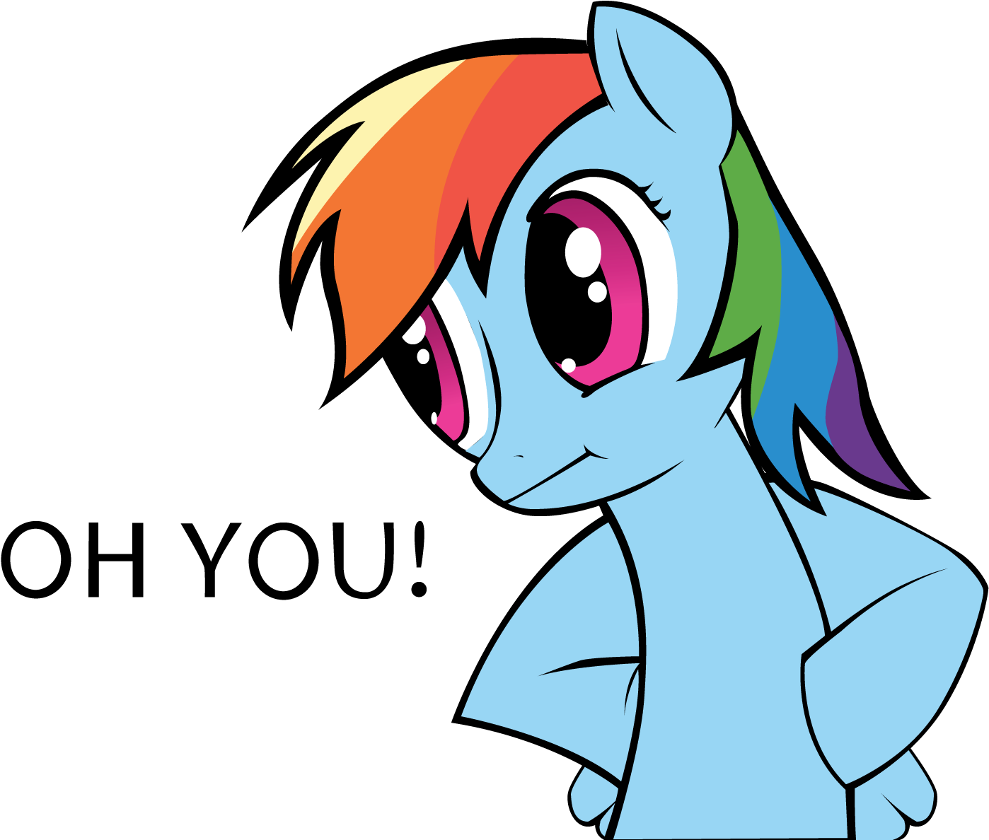 Oh You Rarity Derpy Hooves Mrs - Rainbow Dash Oh You (1500x1300)