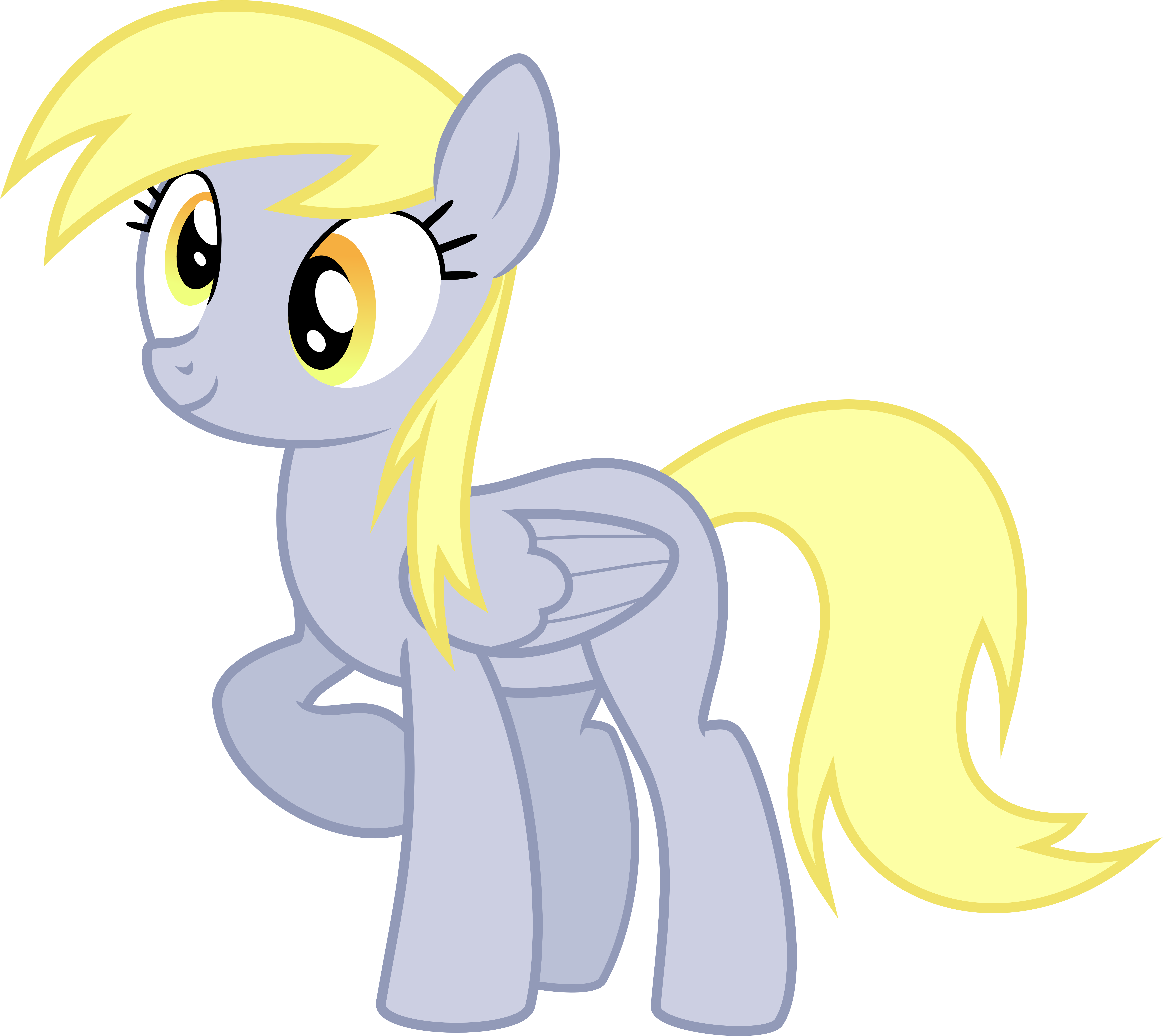 Derpy Hooves Happy - My Little Pony: Friendship Is Magic (6739x6000)