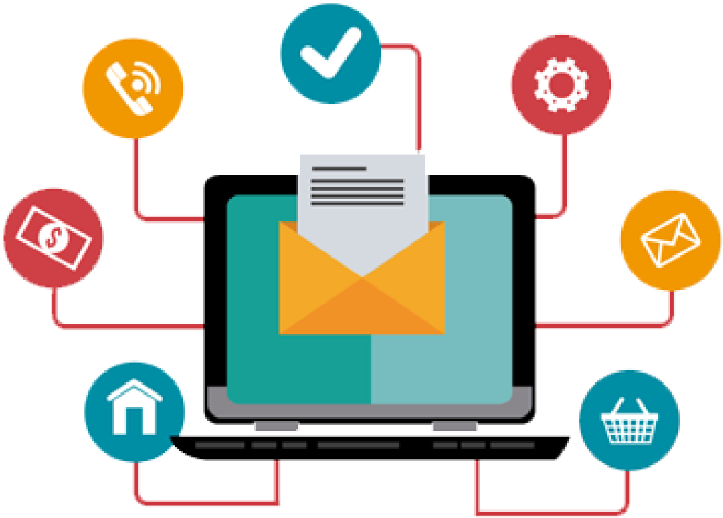 Digital Marketing Email Marketing Advertising Campaign - Email Marketing Images Png (1024x1024)