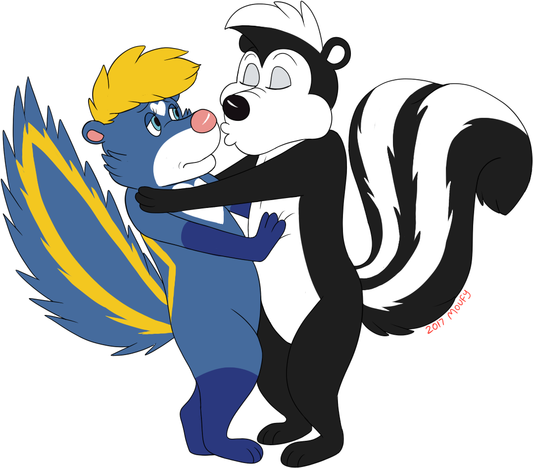 Pepe Le Pew X Nello - Moufy - (1101x977) Png Clipart Download. 