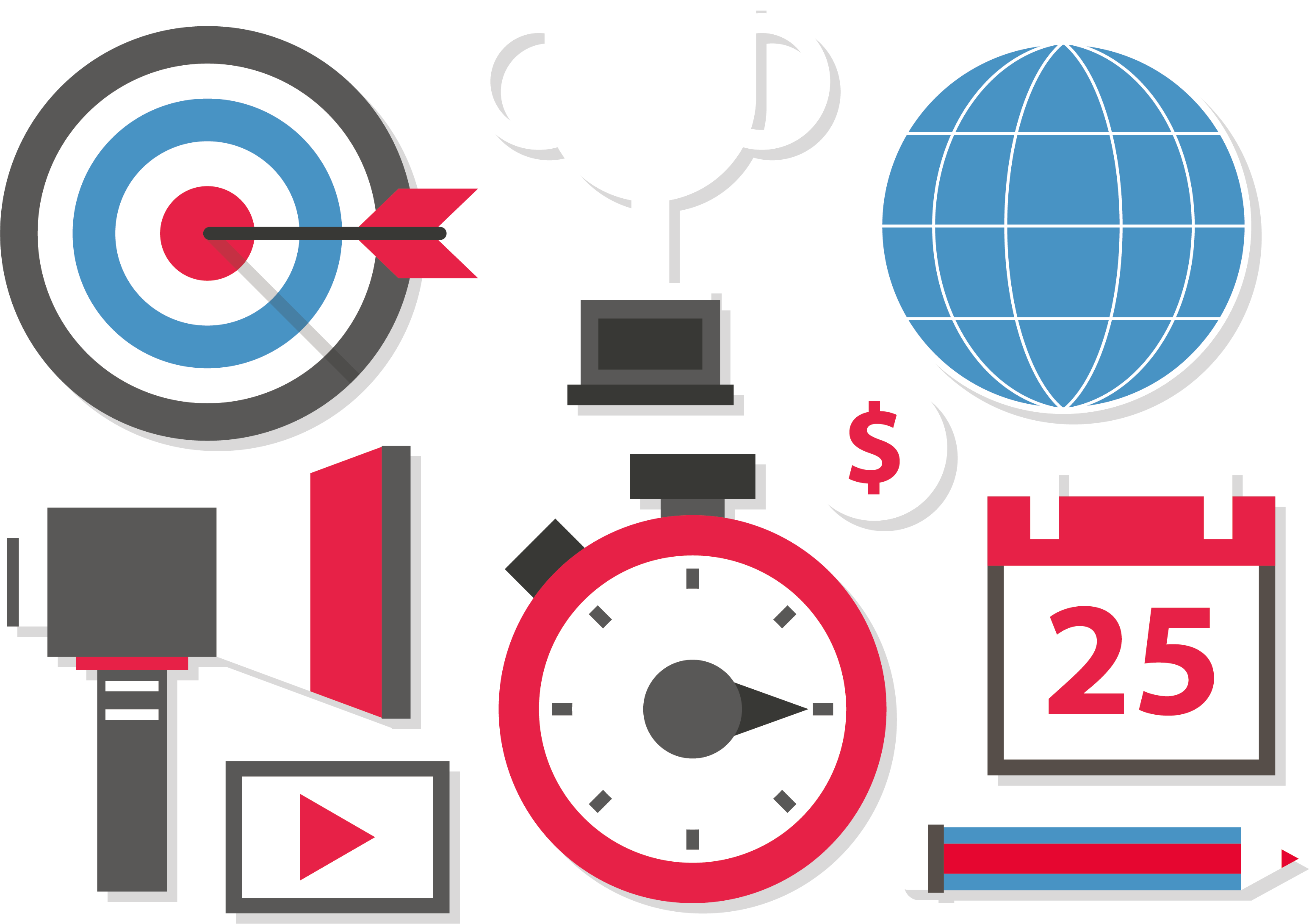 Digital Marketing Advertising Icon - Vector Graphics (3091x2181)