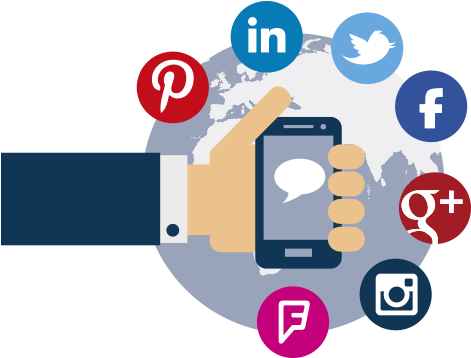 Advertising Png Transparent Images - Les Réseaux Sociaux Png (580x410)