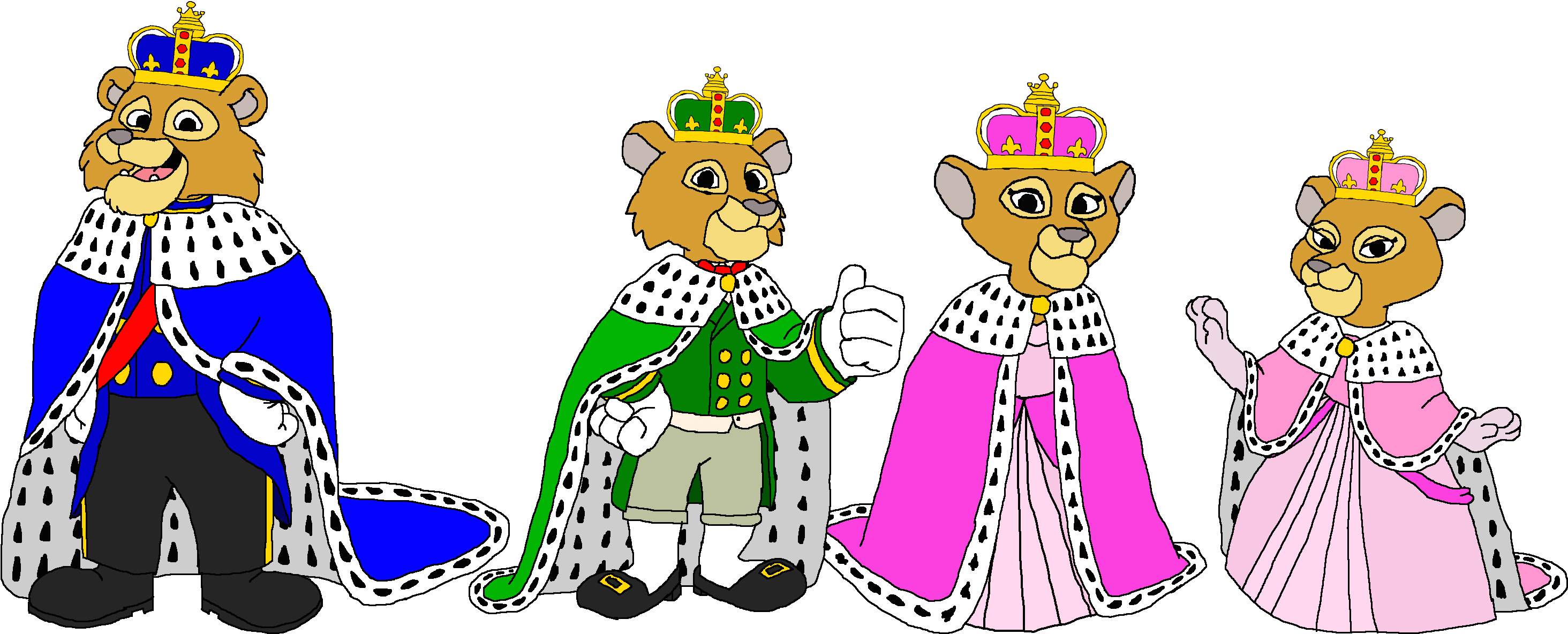 Kingleonlionheart King Leon's Children - Cartoon (3011x1276)