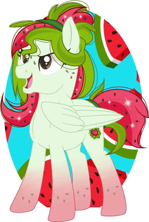 Girlpowergeneration, Food, Freckles, Gradient Hooves, - Cartoon (838x1024)