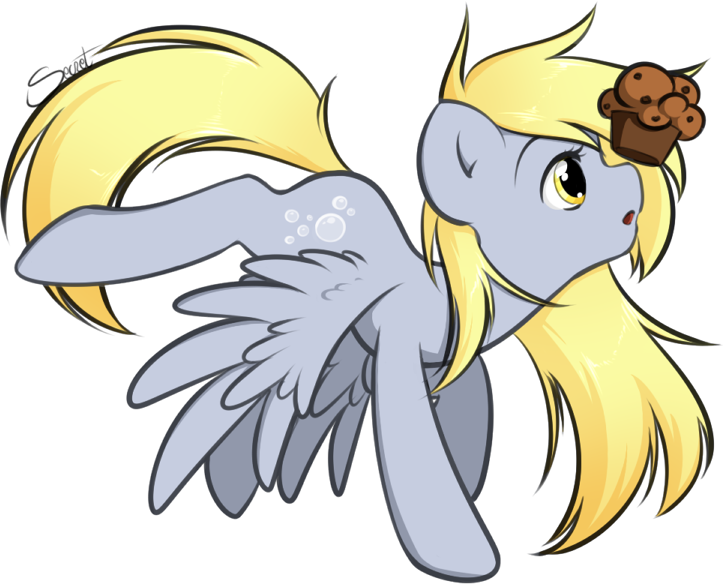 Secret-pony, Derpy Hooves, Female, Mare, Muffin, Pegasus, - Pony Deviantart (723x584)