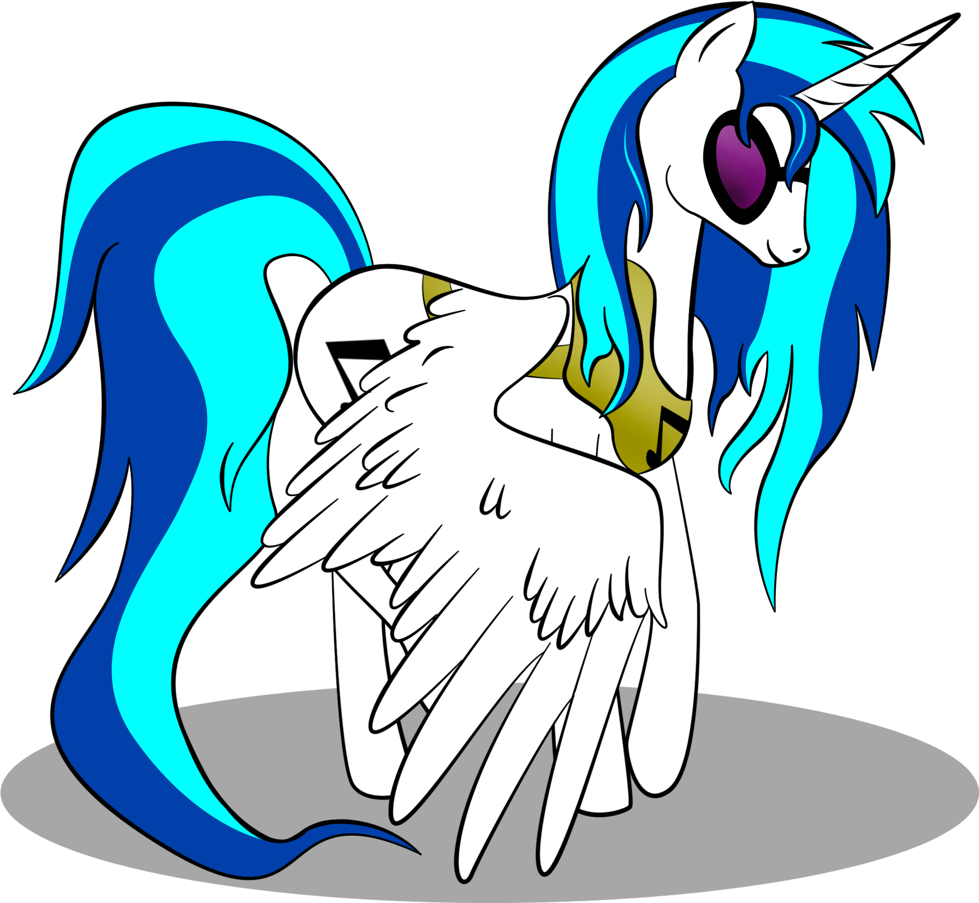 Twilight Sparkle Rarity Princess Celestia Pinkie Pie - Mlp Vinyl Scratch Alicorn (1956x1905)