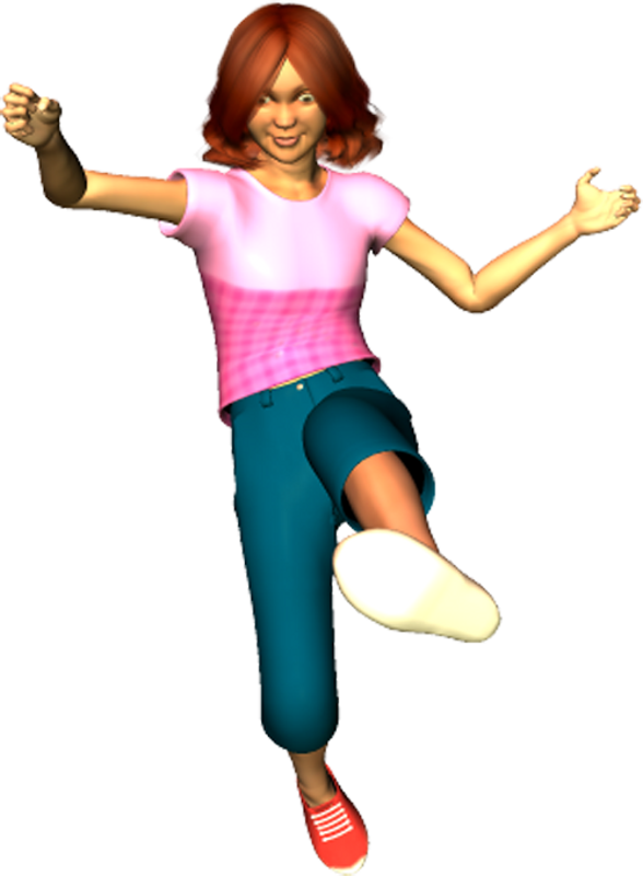 Katie Kick The Ball Poser Png Clipart By Clipartcotttage - Clip Art (588x800)