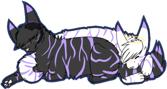 Lucipurr Horns Are Curled And Tiny Black Daemon/bat - Teddy Roosevelt Terrier (600x383)