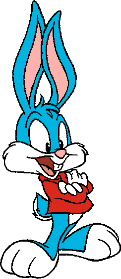 Not Bad For A Bunny Huh By Cheril59 - Buster Bunny Clipart Tiny Toons (244x560)