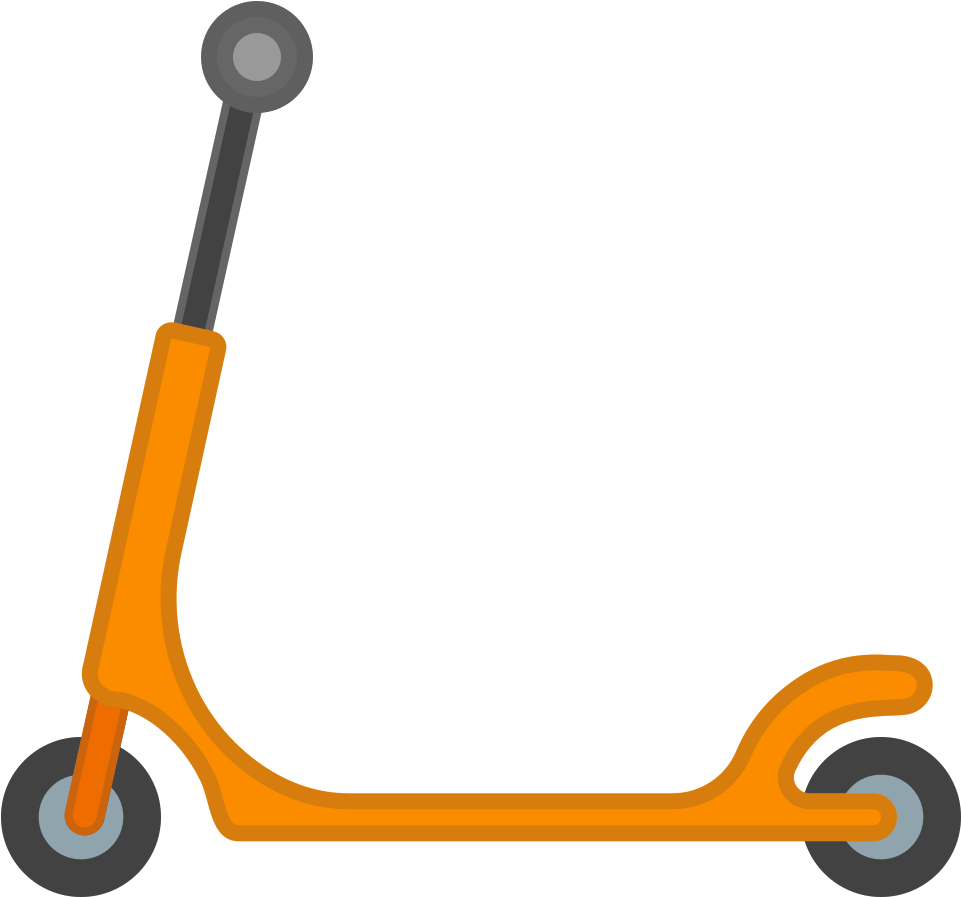 Kick Scooter Icon - Scooter Emoji Png (1024x1024)