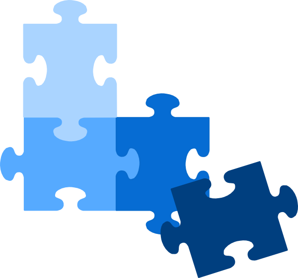 Jigsaw Puzzles Puzz 3d Desktop Wallpaper Clip Art - Puzzle Pieces Icon Blue (600x561)