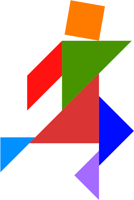 Tangram Animals Tangram Free Puzzle Clip Art - Tangram Clipart (800x800)