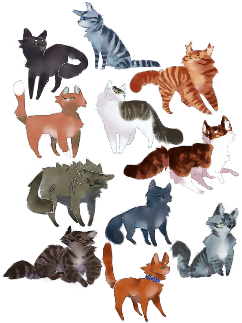 Bunch Of Cool Cats By Reviolate - Wolfdog (773x1033)