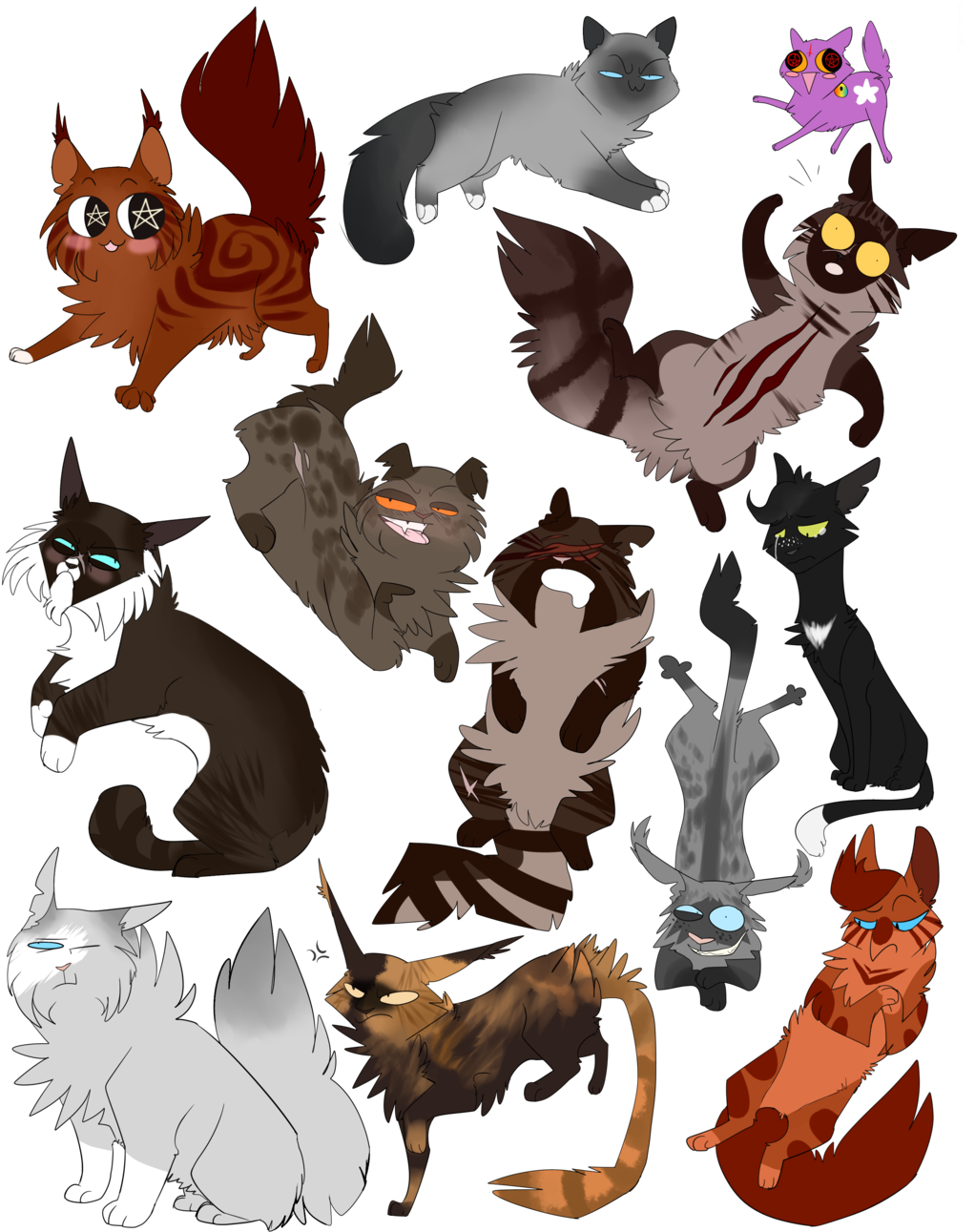 Emoji Challenge Cats By Scourgeseer Emoji Challenge - Cartoon (1024x1307)