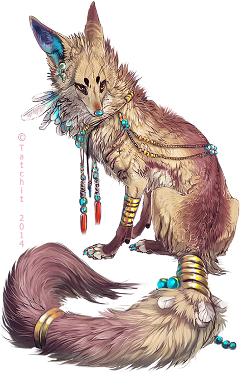 Pin By Josette Weiss On Mythical Beasts Stuffs - Anime Native American Wolf (475x732)