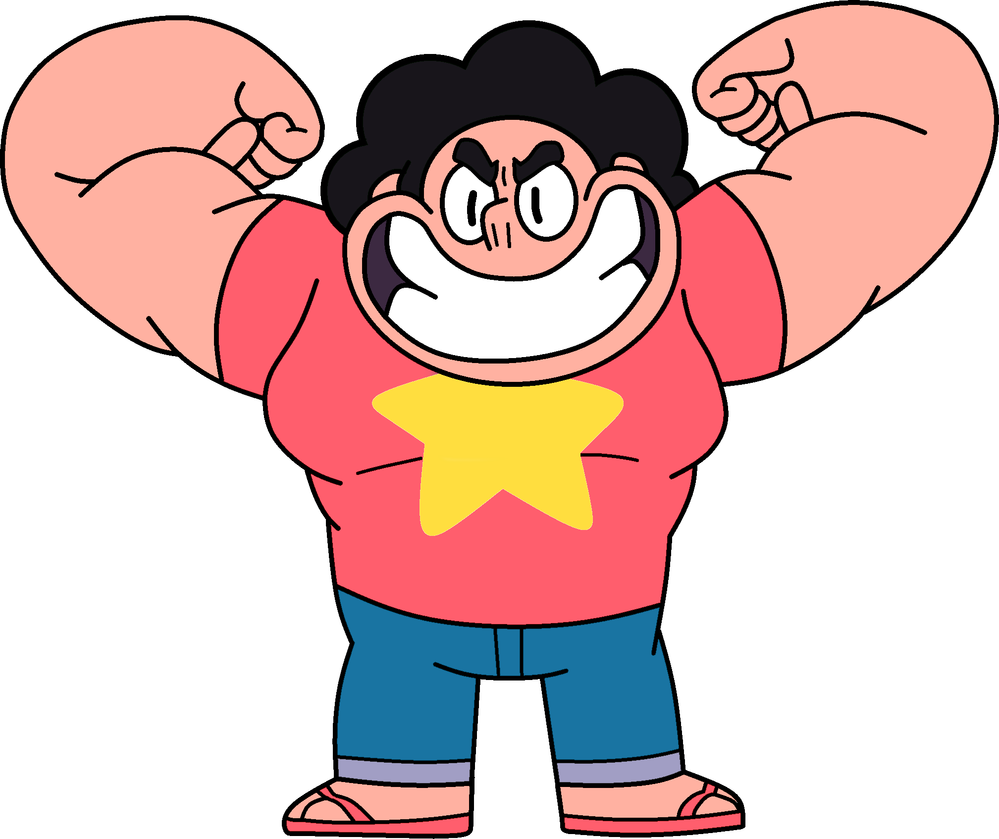 He's Getting Swole - Steven Universe Muscle Steven (2017x1694)