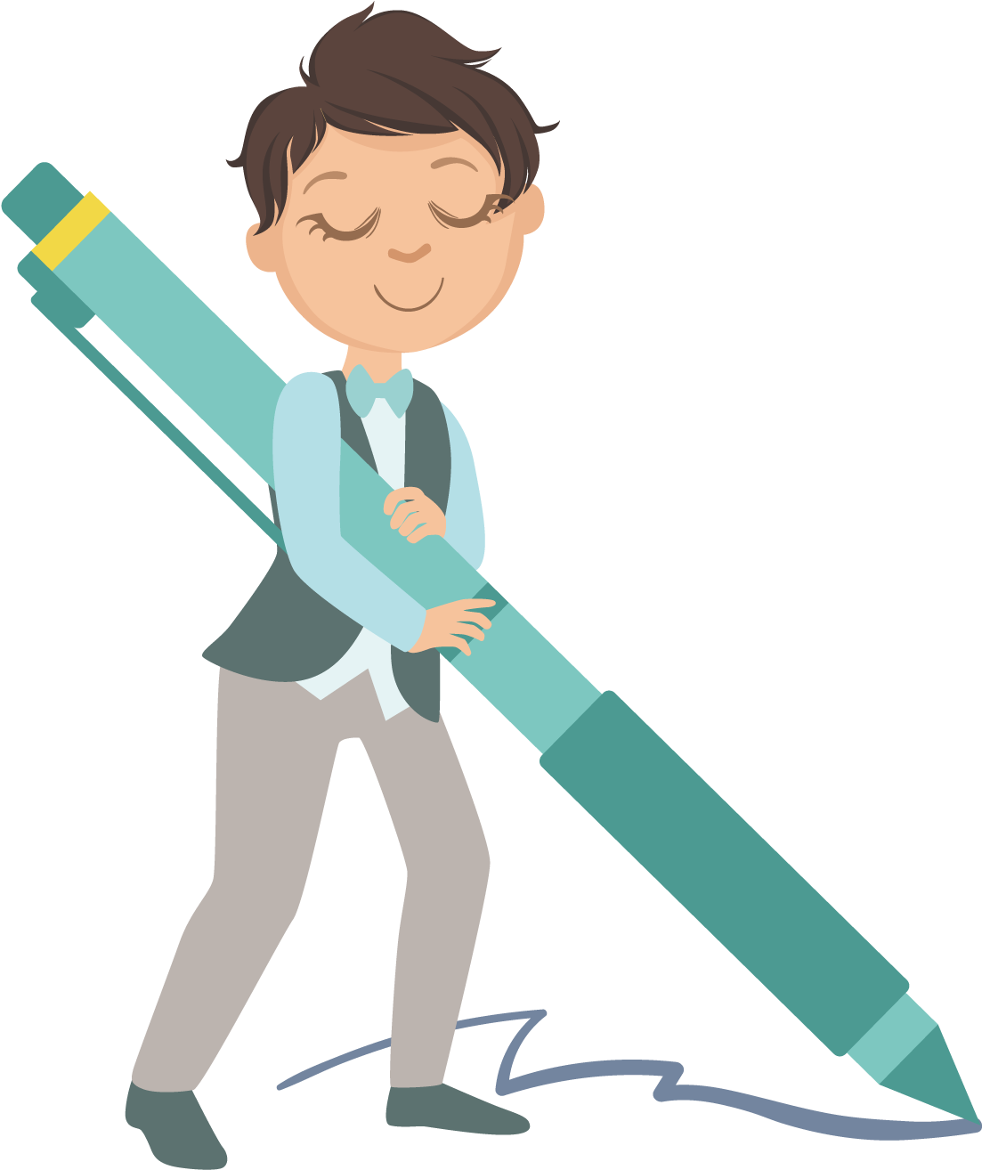 Pen Cartoon Royalty-free Illustration - Писать Рисунок (1500x1500)