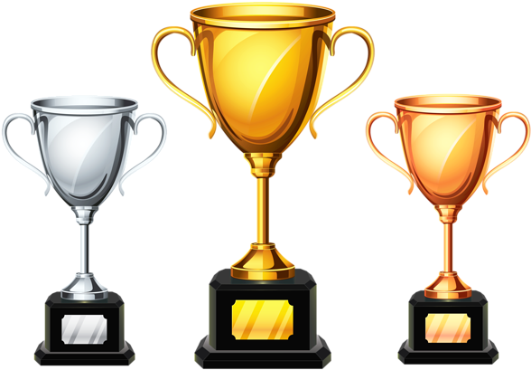 Cup Trophies Png Picture Clipart - Trophy And Medal Clipart (600x427)