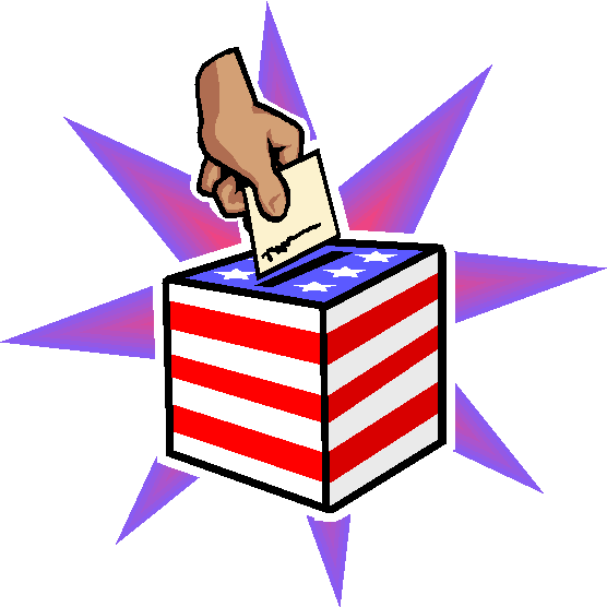 Person Voting Clipart - Voting Clip Art Gif (556x555)