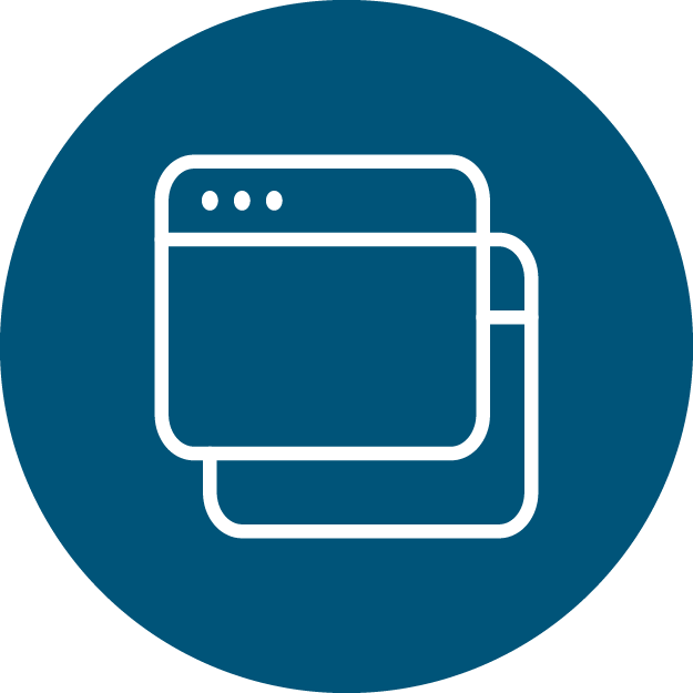 Icon Popup Filled - Icon Pop Up Blue (625x625)