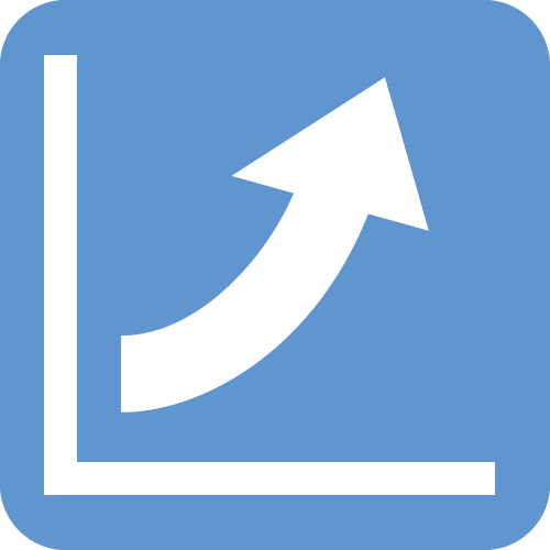 Trend Up Blue 500px - Trend Icon Blue (500x500)