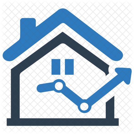 Real Estate Price Icon - Building Growth Icon (512x512)