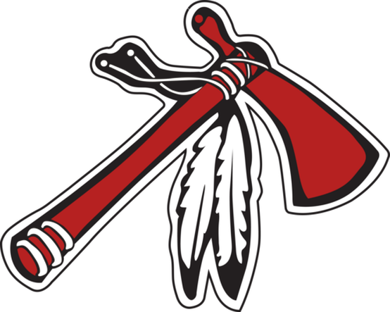 Neshaminy Redskins - Lakota Tomahawks Logo (554x443)