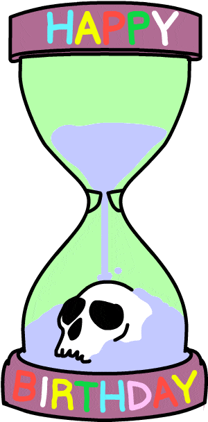 Download Gif - Happy Birthday Skull Gif (720x720)