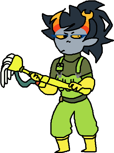 Vriska Cleanup Detail By Ask Eclipse Pony - Cartoon (387x512)