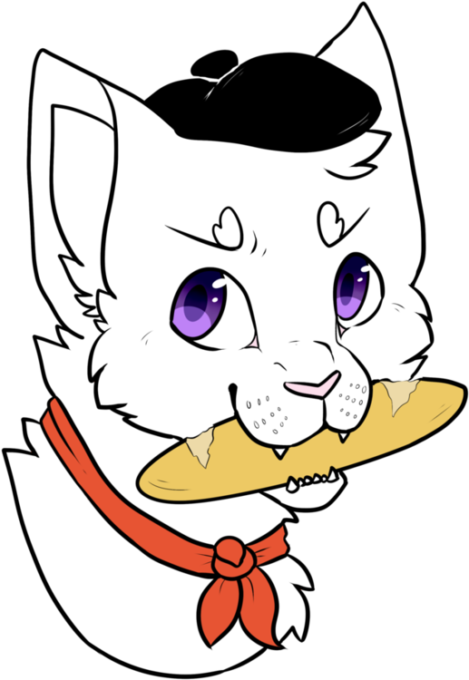 French Kitty Logo By Xepicgamequestsx - Cartoon (774x1032)
